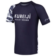 Kureiji Women's Short Sleeve Rashguard - Dark Flow 7