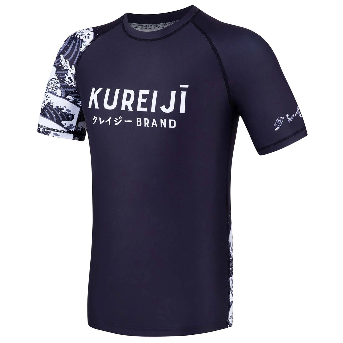 Kureiji Women's Short Sleeve Rashguard - Dark Flow 7