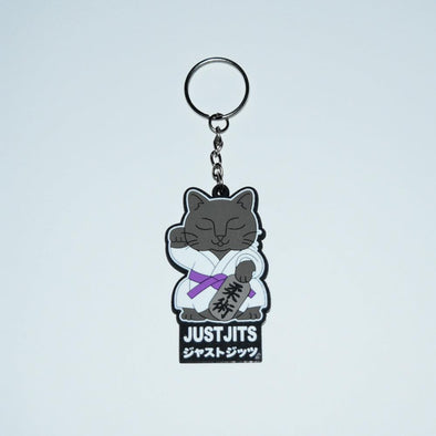 Just Jits Lucky Cat BJJ Key Chain - Just Jits