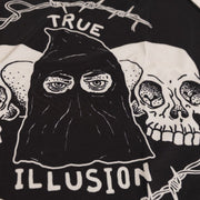 Additional close up of back Executioner artwork on BJJ rash guard