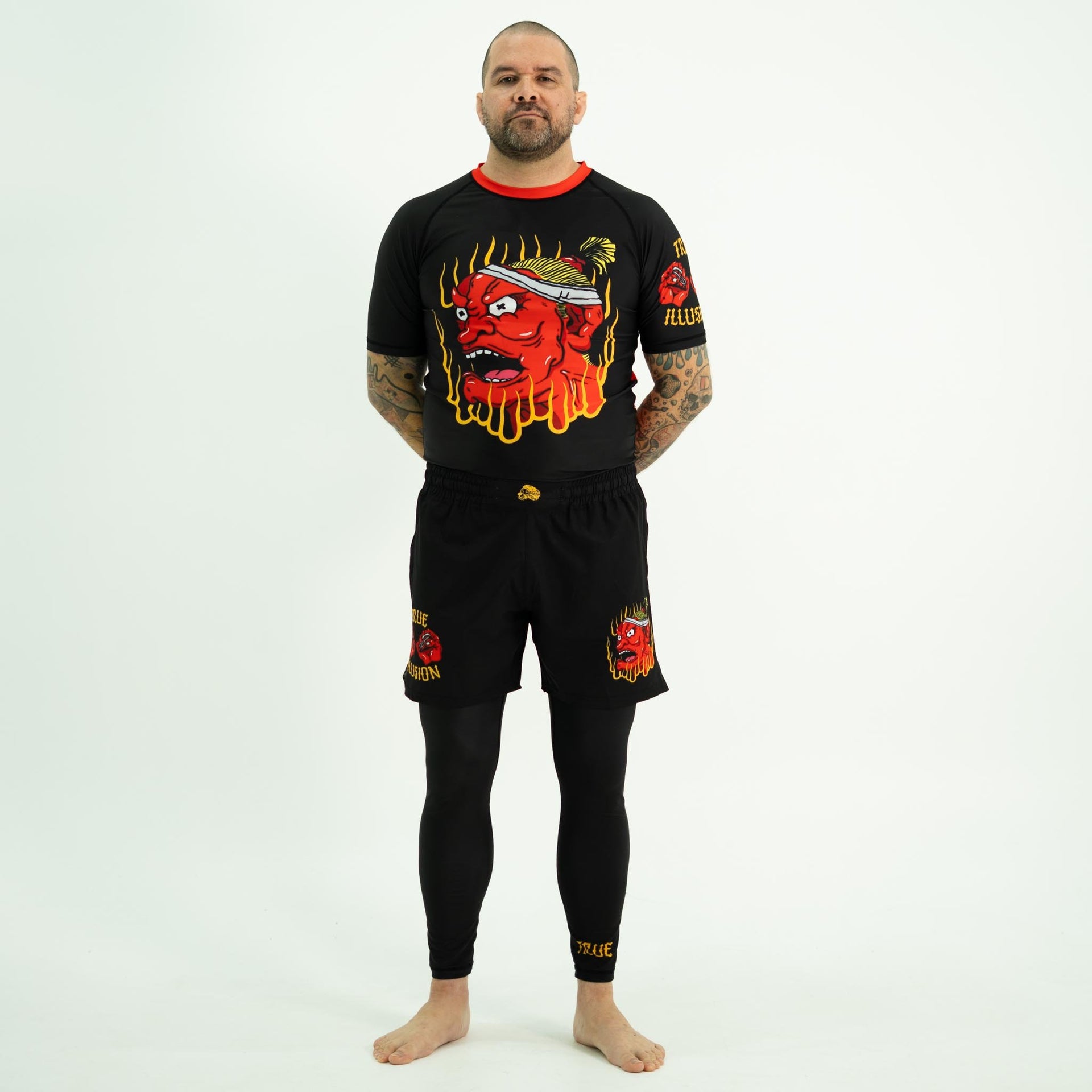 True Illusion Rash Guard Short Sleeve - Grappling Demon