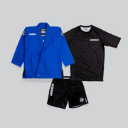 ultimate kids bjj bundle blue gi set