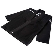 Ultimate Kids BJJ Gi – Lay view in black