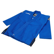 Ultimate Kids BJJ Gi – Lay view in blue