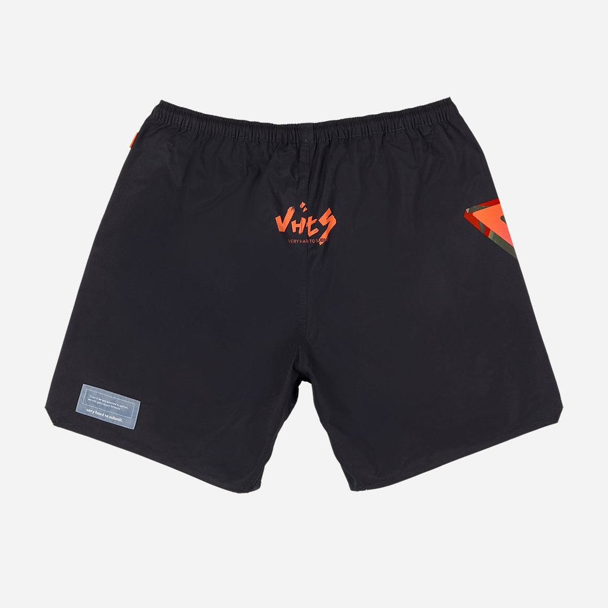 VHTS Rage Combat Shorts Black Back View