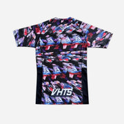 Back view of VHTS Trippy Tiger Series 2025 Rash Guard Iconoclast with bold tiger artwork