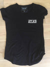 ATLAS CLEARANCE WOMENS BETWEEN THE LINES TEE - Just Jits