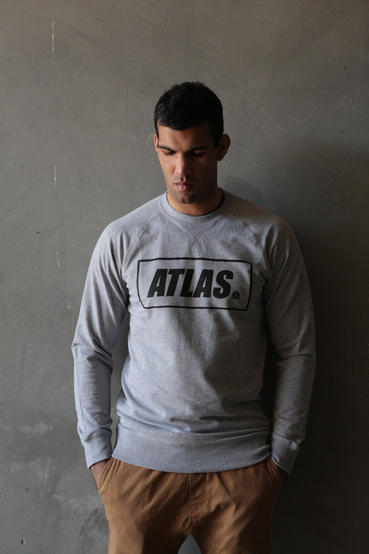 CLEARANCE Kids Crewneck ATLAS BOX LOGO Grey - 10