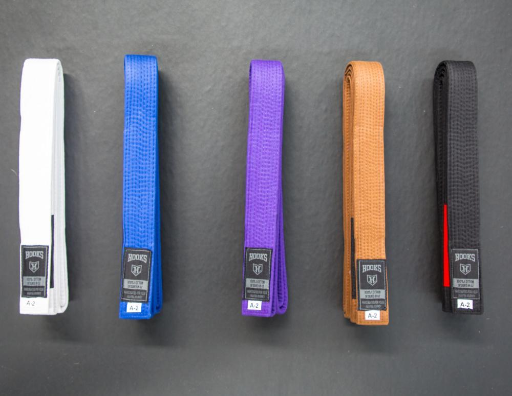 Hooks Purple Jiu Jitsu Belt - Just Jits