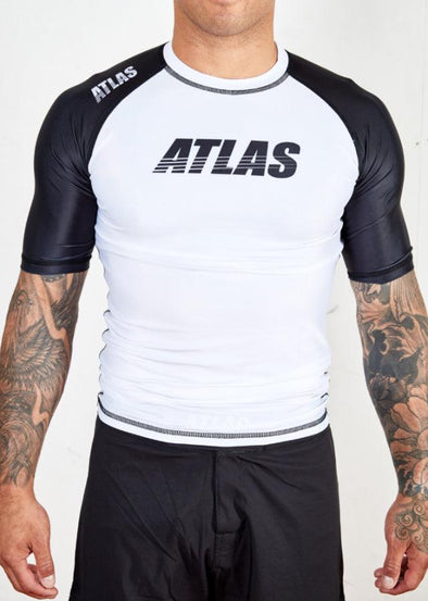 Splitter Rash Guard - White/Black - Just Jits