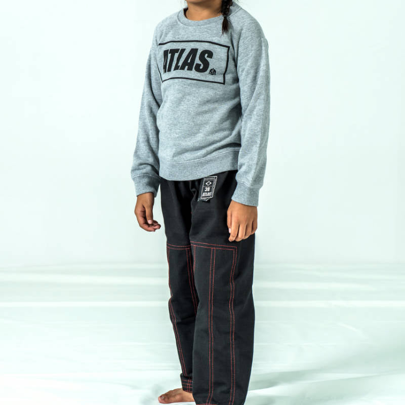 CLEARANCE Kids Crewneck ATLAS BOX LOGO Grey - 10