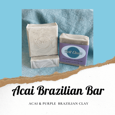 Roll Clean Acai Brazilian Bar Soap - Just Jits