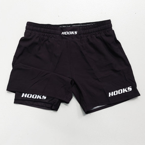 Hooks BJJ Shorts - Sports+ Dual Layer