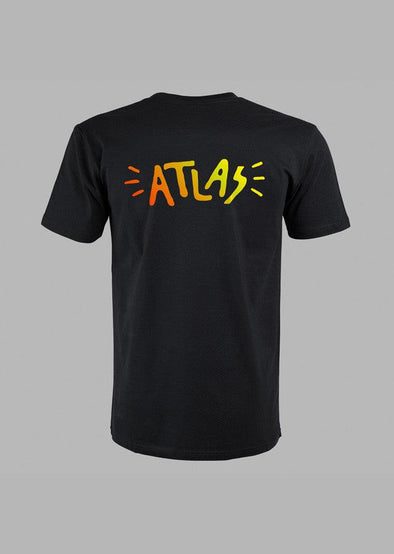 ATLAS CLEARANCE SCORCH TEE - BLACK - Just Jits
