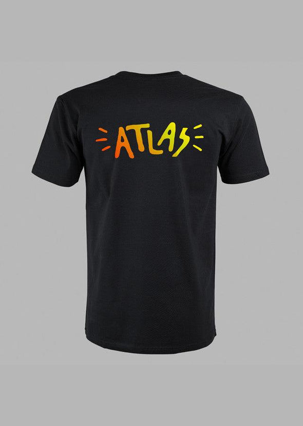 ATLAS CLEARANCE SCORCH TEE - BLACK - Just Jits