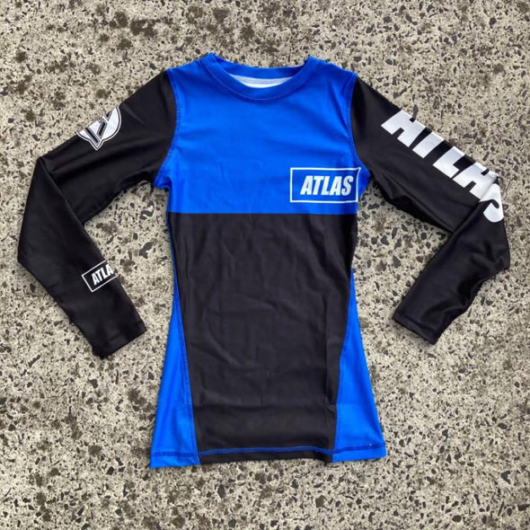 Womens Clearance Atlas Ranked Rashguard - Blue - Just Jits