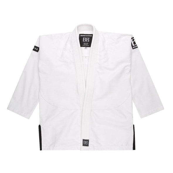 Bridge Kimonos Roots BJJ Gi - White w/ Black - Just Jits