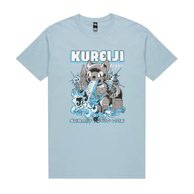 Kureiji - Catzilla Tee Light Blue - Just Jits