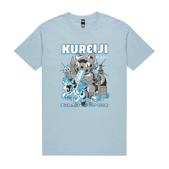 Kureiji - Catzilla Tee Light Blue - Just Jits
