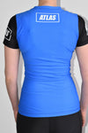 Womens Atlas Clearance Rashguard Short Sleeve - Blue - Just Jits