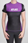 Womens Atlas Clearance Rashguard Short Sleeve - Purple - Just Jits