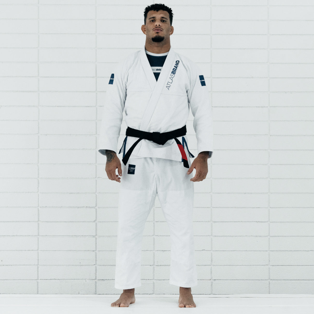 The Atlas Brand White with Blue Gi