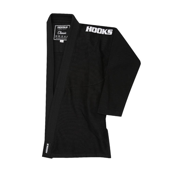 Hooks Classic BJJ Gi - Black w/ White - Just Jits