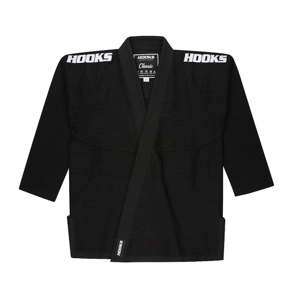 Hooks Classic BJJ Gi - Black w/ White - Just Jits