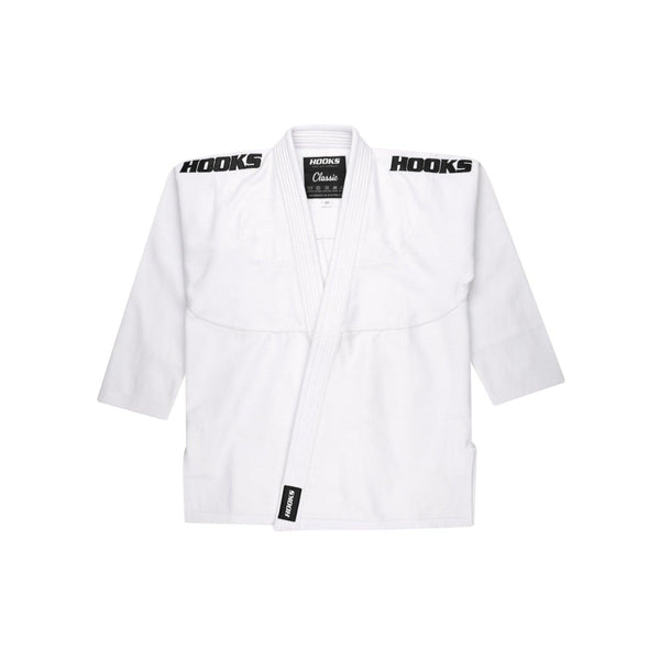 Hooks Kids Classic BJJ Gi - White includes White Belt - Just Jits