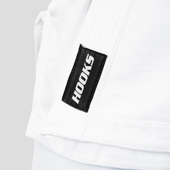 Hooks Kids Classic BJJ Gi - White includes White Belt - Just Jits