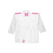 Hooks Kids Classic BJJ Gi - White & Pink includes White Belt - Just Jits