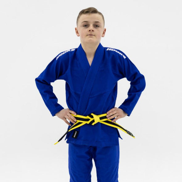 Hooks Kids Classic BJJ Gi - Blue includes White Belt - Just Jits