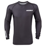Hooks Core BJJ Rashguard Black - Long sleeve - Just Jits