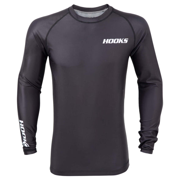 Hooks Core BJJ Rashguard Black - Long sleeve - Just Jits