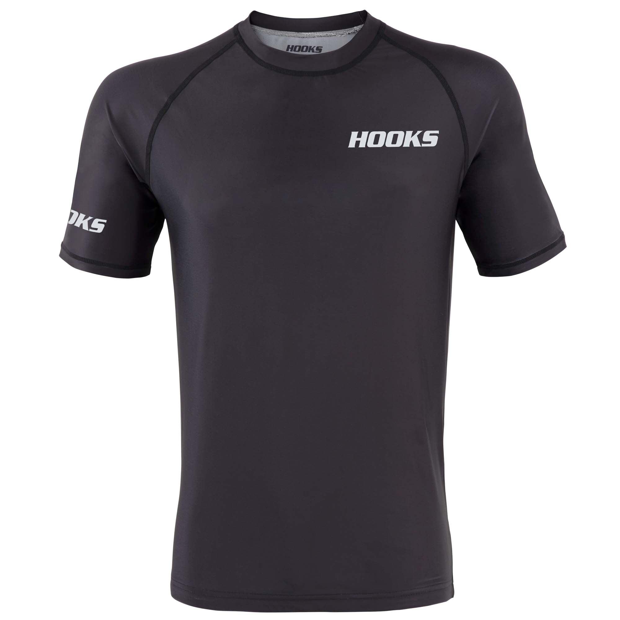 Hooks Core BJJ Rashguard Black - Short sleeve