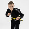 Kids Hooks Origin BJJ Gi - Black with White Belt - Just Jits