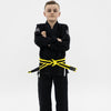 Hooks Kids Prolight II BJJ Gi - Jet Black w/ White includes White Belt - Just Jits