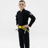 Hooks Kids Prolight II BJJ Gi - Jet Black w/ White includes White Belt - Just Jits