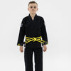 Hooks Kids Prolight II BJJ Gi - Jet Black w/ White includes White Belt - Just Jits