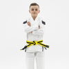Hooks Kids Prolight II BJJ Gi - White w/ Black & Gun Metal includes White Belt - Just Jits