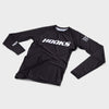 Hooks Long Sleeve Ranked Rashguard - Black - Just Jits