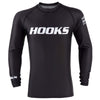 Hooks Long Sleeve Ranked Rashguard - Black - Just Jits