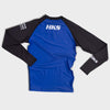 Hooks Long Sleeve Ranked Rashguard - Blue - Just Jits