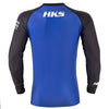 Hooks Long Sleeve Ranked Rashguard - Blue - Just Jits