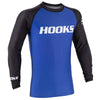 Hooks Long Sleeve Ranked Rashguard - Blue - Just Jits