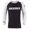 Hooks Long Sleeve Ranked Rashguard - White - Just Jits