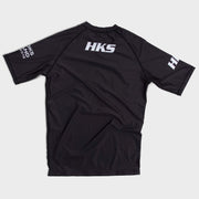 Hooks Short Sleeve Ranked Rashguard - Black - Just Jits