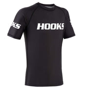 Hooks Short Sleeve Ranked Rashguard - Black - Just Jits