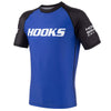 Hooks Short Sleeve Ranked Rashguard - Blue - Just Jits