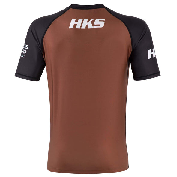 Hooks Short Sleeve Ranked Rashguard - Brown - Just Jits